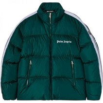 PALM ANGELS 팜엔젤스 클래식 트랙 다운 재킷 그린화이트