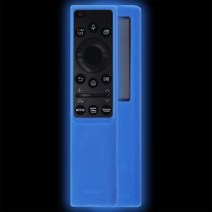 스마트 리모컨 만능 리모콘 스위치 블루투스 tv 삼성 tv bn59-01357a01363l01364a tm -1990c 태양열 원격 제어 보호 커버 교체 케이스 용 실리콘 쉘, 파란색