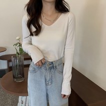 HQINT 여자 니트 긴팔 니트티 가을 봄 겨울 여자니트 오버핏 여자니트티 루즈핏 긴팔티 단추 데일리 사계절 기본 빅사이즈 ZA-30523