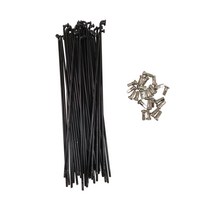 MTB 자전거 전기 또는 전방/후방 휠 변환 키트 12G (직경 2.5mm) E-바이크 스포크 10 개입, 12 182mm, 한개옵션1