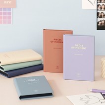 아이코닉 미니 포토북 포토앨범 네컷 사진 보관 접착식 앨범, 퍼플네이비