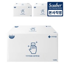 자우버 알콜스왑 소독티슈 개별포장 100매 3개, 없음, 1개