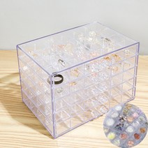 원앤핏 5단 아크릴 네일 정리함 120칸, 칸막이 O