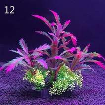 인공 수족관 장식 식물 12 종류 물 잡초 수생 물고기 탱크 잔디 액세서리 14cm, [01] 8x14cm, [12] 12