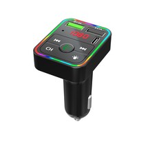 카오디오 멀티미디어플레이어 자동차오디오 LED 자동차 FM 송신기 블루투스 호환 5.0 MP3 오디오 핸즈프리, 한개옵션0