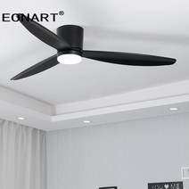 샤오미 선풍기 써큘레이터 모던 플로어 우드 DC 천장 팬 원격 실내 솔리드 LED 조명 가정용 60 인치 디자인, 21.Black with lmap - 48 inch-1