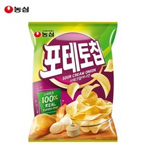 농심 포테토칩 샤워크림어니언 60gx1봉/생감자칩