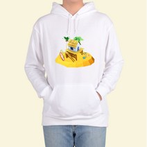 ATOGATO 해변가 오두막집 여행 맞춤 후드티