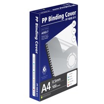 문화 PP 제본용 표지 사선 0.5 A593-7 A4 투명 100매, 본상품선택