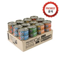 프로베스트 캣푸드 캔 4종 콤보 80g, 72입