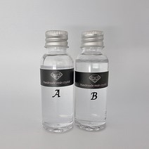 MidongCrystal 크리스탈레진 아트 투명에폭시 코팅용 강화용 60g 세트 비율