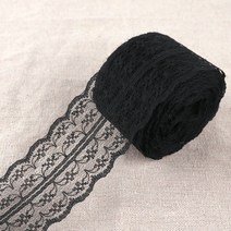 의류 재봉 천10 미터/롤 4.5cm 아름다운 레이스 트림 DIY 의류 봉제 및 패브릭 웨딩 크리스마스 장식 꽃 자, 01 Black