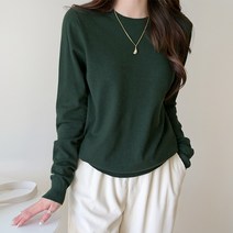 데일리앤 미스티 데일리 베이직 무지 기본 라운드 니트