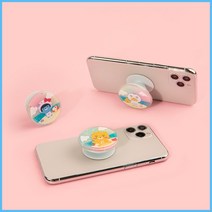 카카오프렌즈 헬로우썸머 비치 글리터 스탠드톡 핸드폰거치대, 없음, 리틀네오