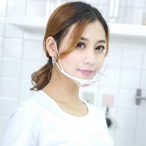 어솜 조리용 투명 주방위생마스크 1box10개입, 1box, 10개입