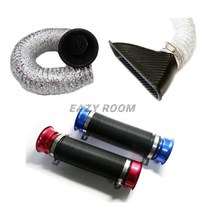 EASY ROOM 고성능 범용 75mm 에어홀 자바라 파이프 멀티 플렉시블 흡기튜닝, 카본원형자바라