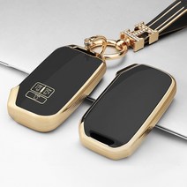 키에티 기아 신형 카니발 4세대 KA4 7버튼 키케이스 H큐빅 키체인, 블랙