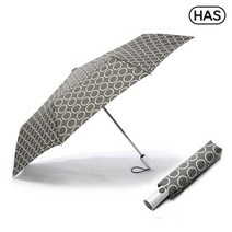 헤즈 3단 자동 UV우산 서클 그레이