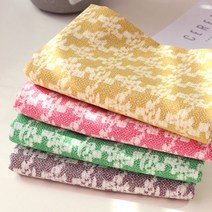 자투리 OX 하운드체크 택1, OX 하운드체크 핑크