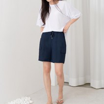 여성 여름 카고 팬츠 고무줄 건빵 반바지 부인 주말룩 바캉스룩 대학생룩