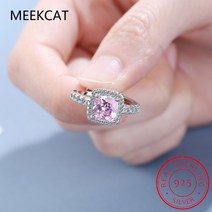 여성용 모이사나이트 다이아몬드 웨딩 헤일로 반지 925 스털링 실버 약혼 반지 쥬얼리 럭셔리 리얼 0.5-3CT D 컬러
