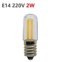 캐리어 소형 냉장고 1w 2w 3w 램프 cob dimmable 전구 차가운따뜻한 흰색 110v 220v 미니 e14 led 냉장고 냉동고 필라멘트 전구 빛, e14 220v 2w, 백색광
