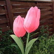 [DIY] 자이언트 튤립 만들기 (만들기재료-2송이), 글루건필요없음