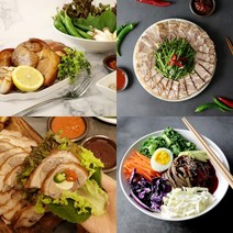 쫄깃편육 / 제주족발 / 순살무뼈족발 300g x 2팩 + 막국수 126g (업체별도, 레알 쫄깃한 편육 300g x 2팩 +