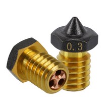 3D프린터필라멘트 3/2/1pcs CHT 노즐 E3D V6/MK8/V6 PTFE 황동 구리 0.2/0.3/0.4mm 흐름 압출기 1.75mm Hot, 05 0.6mm_03 1Pc MK8