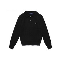 예일 여성용 PK 니트 UNIVERSITY BLACK