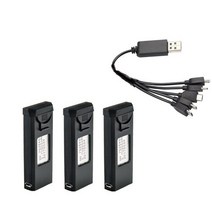 입문용드론 프로펠러 카메라 악세사리 VISUO XS809 XS809S XS809HW XS809W RC 쿼드콥터 예비 부품 액세서리 37V 900mAh 리포 배터리 및 드론용, 네이비 블루