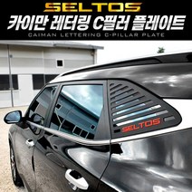 셀토스 레터링 C필러 스포츠플레이트, 스트라이프 카본(가로)