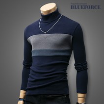 블루포스 터틀 매디 폴라티 목티 3단 절개 디자인 목폴라 티셔츠 단체티 빅사이즈 커플티
