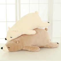 순잠 허니버블 곰돌이 북극곰 바디필로우 애착인형, 브라운