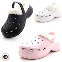 [초경량 키높이 털안감] 안신은듯 가볍고 발볼넓은 착화감좋은 여성 통굽 EVA 다목적 슬리퍼 실내화 6cm