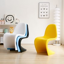 비트라 팬톤 체어 모던 미드센추리 경수진 북유럽, 블랙 1개 단가