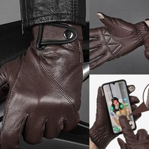 터치 오토바이 가죽장갑(브라운) 레이싱장갑 바이크장갑추천 오토바이글러브
