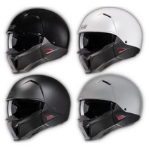 HJC 홍진 오토바이헬멧 i20 블랙 무광블랙 그레이 화이트 모음 오픈페이스 바이크 스쿠터 헬멧 [한국모터사이클], XL