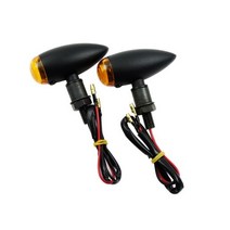 오토바이 금속 총알 방향 지시등 미니 전구 앰버 유니버설 블링커 라이트 램프 할리 크루저 쵸퍼, 03 2pcs Light