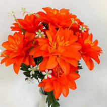서문플라워랜드 조화 다알리아 꽃다발 2p, 오렌지