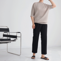 두이 데일리 가오리핏 시원한 오버핏 쿨니트 티셔츠 출근룩 4color