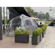 텐트전시장 썬룸 야외 투명 하늘 전시장 별이 모임 호텔 빛나는, 투명팔각 대각4m높이2.3m