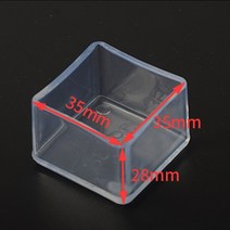 바닥 보양재 보양제 보온재 비닐 보양지4/8/12pcs 보호대 의자 다리 모자 고무 라운드 스퀘어 바닥 테이블, 08 Square 35x35mm_03 12pcs