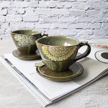 예쁜 도자기 찻잔 커피잔세트 홍차잔 빈티지 홈카페 라떼잔 카푸치노, 1개, 수국(받침 미포함)