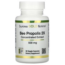 캘리포니아 골드 뉴트리션 CGN 꿀벌 비 프로폴리스 2X 500mg 90캡슐