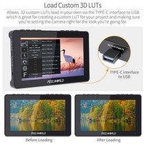 휴대용모니터 포터블 보조 Feelworld f5 pro v2 5.5 인치 터치 스크린, 없음