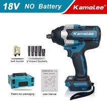 Kamolee-1800 N.M 토크 DTW700 브러시리스 전기 임팩트 렌치 마끼다 18V 배터리용 1/2 리튬 이온 배터리 앱스트, 05 TYPE E_03 UK