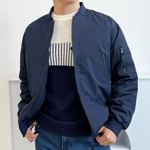 뉴뉴샵 여유있는 넉넉한 사이즈 커플 패딩 항공점퍼