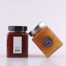 70파이 프리미엄 사각500ml 1개 잼병 유리병 (약 가로x세로 7.9cm x 높이 11.3cm 마개 7cm), 검정캡