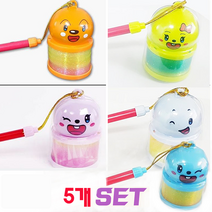 슬링키 칼라링 무지개칼라링 LED 스프링 장난감 보드게임 (1+1) 5P세트, 슬링키1세트(5P)